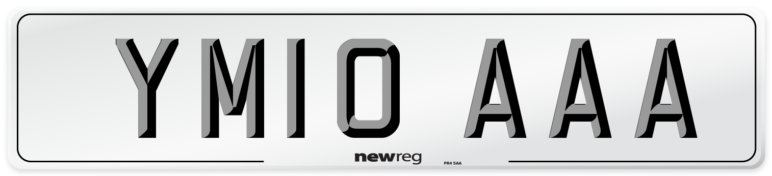 YM10 AAA Number Plate from New Reg